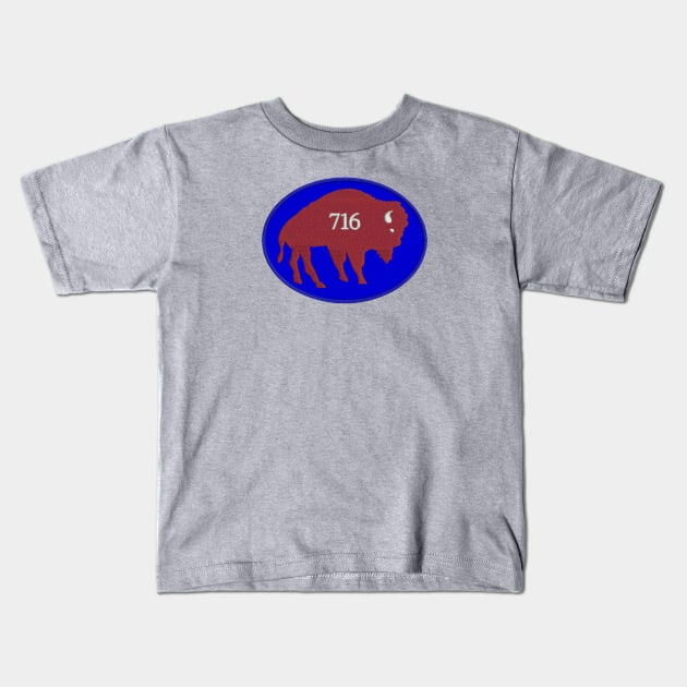 Water Buffalo Club 716 Kids T-Shirt by Water Buffalo Club